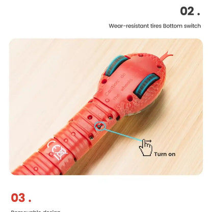 USB Rechargeable Interactive Realistic Smart Sensing Snake Cat Toy - Obstacle-Evading, No Remote Control, Halloween Prank Prop, Great Gift for Indoor Cats & Dogs, Pink make it sound engaging to customers